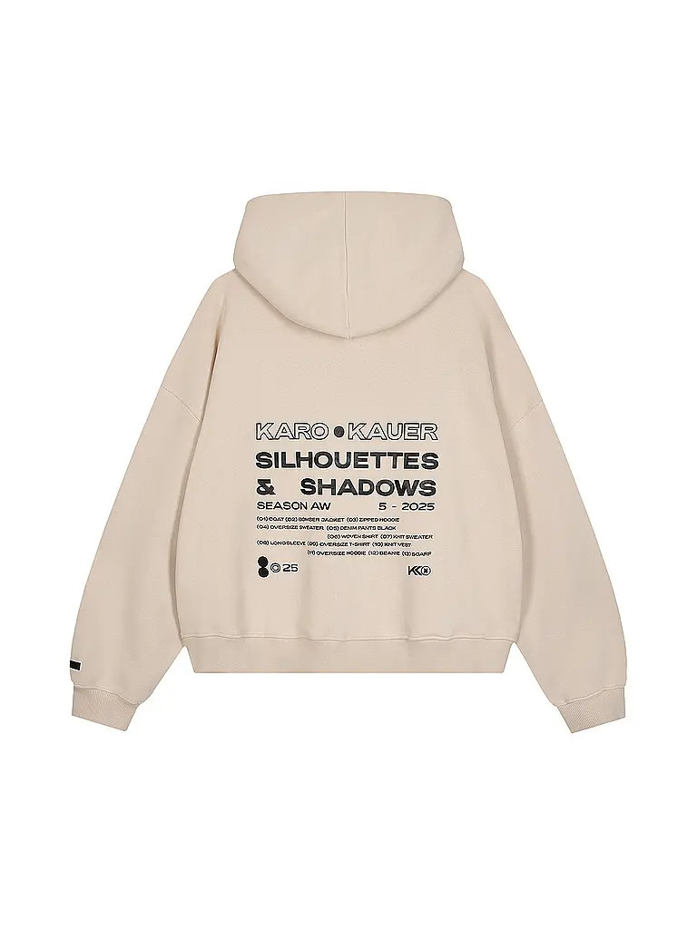 KARO KAUER | Felpa con zip | Beige