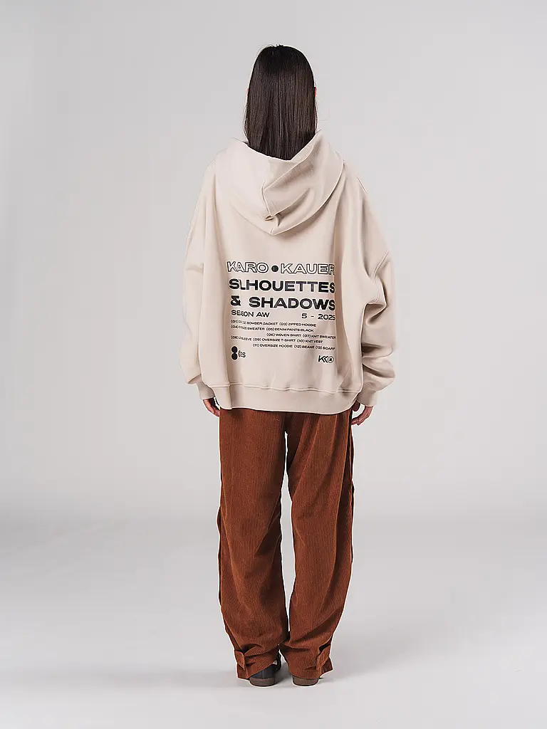 KARO KAUER | Felpa con zip | Beige