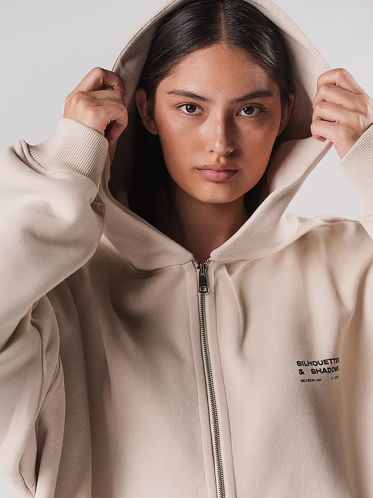 KARO KAUER | Felpa con zip | Beige