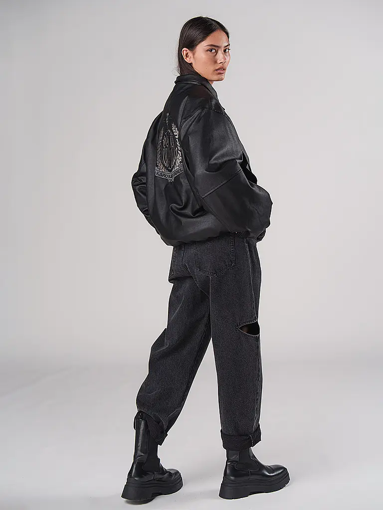 KARO KAUER | Giacca in similpelle | Nero