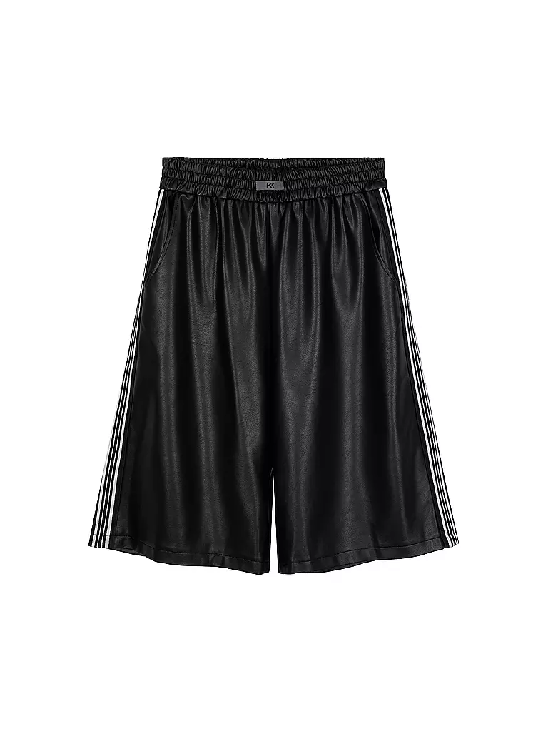 KARO KAUER | Shorts in similpelle | Nero