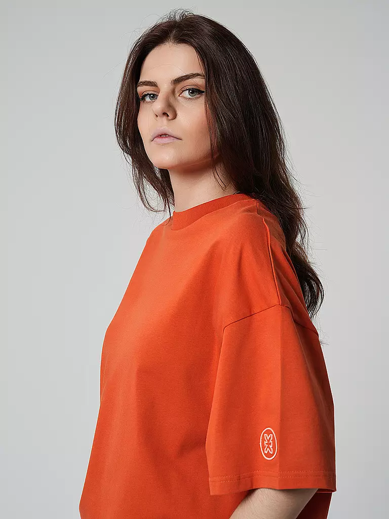 KARO KAUER | T-Shirt YEAH | Arancione
