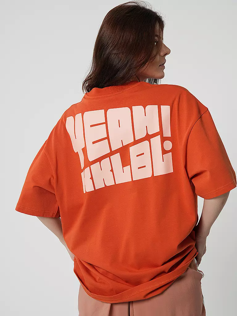 KARO KAUER | T-Shirt YEAH | Arancione