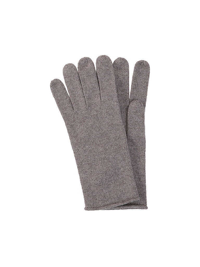 Guanti in cashmere marrone