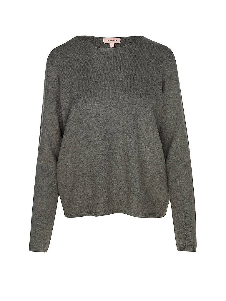 Pullover in cashmere oliva M