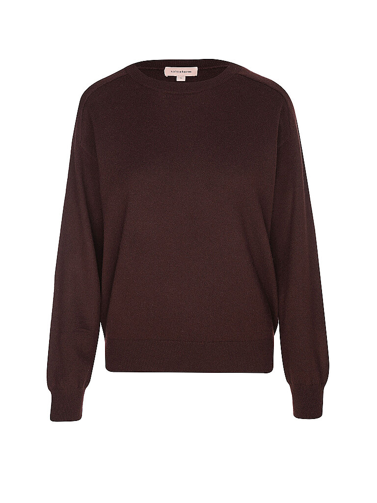 Pullover in cashmere rosso scuro XL