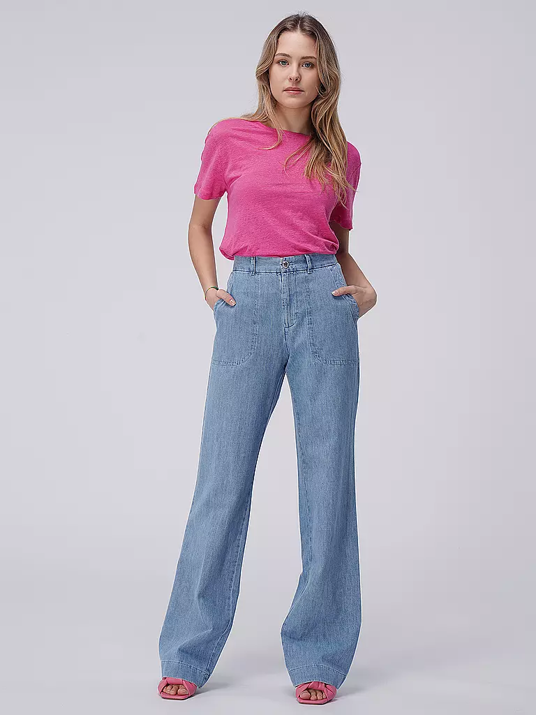 KATESTORM | Leinenshirt | Fucsia