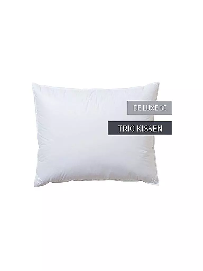 KAUFFMANN | Trio-cuscino "De Luxe 3C" 70x90cm (900g/2x100g) | Bianco