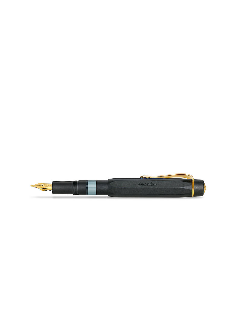 Penna stilografica Pioston Sport Al Nero/Oro M nero