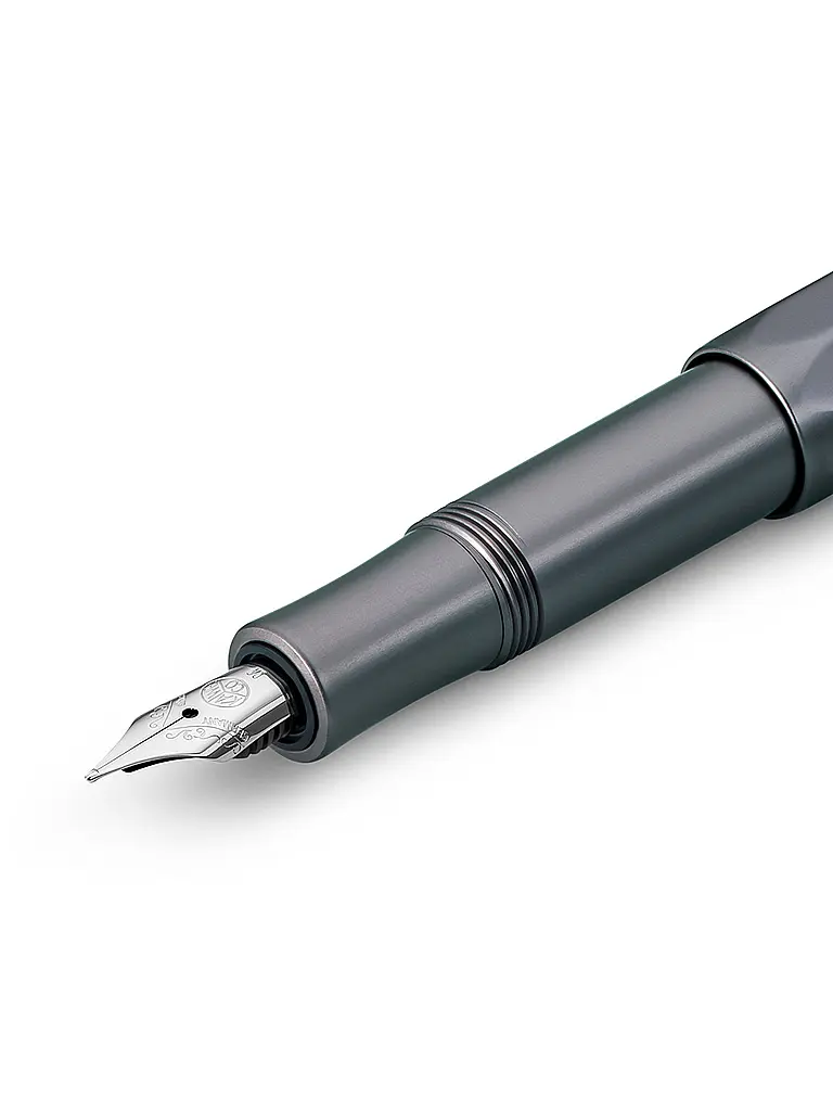 KAWECO | Penna stilografica Al Sport 0,9 mm Raw Medium | Argento