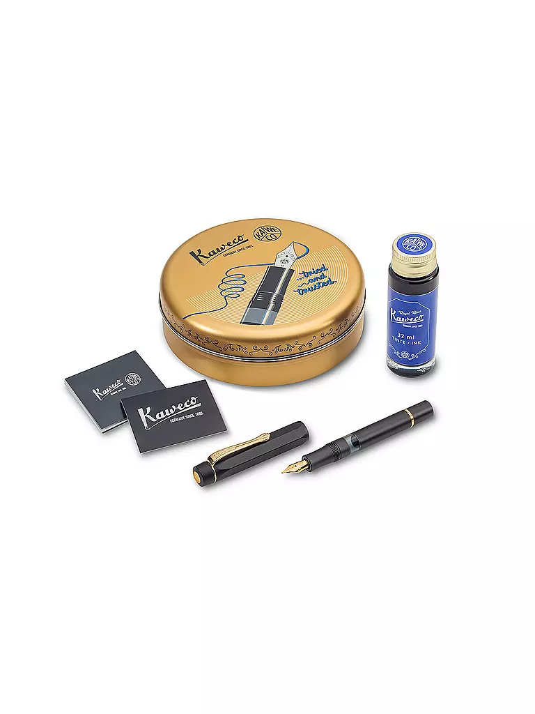 KAWECO | Penna stilografica Pioston Sport Al Nero/Oro M | 