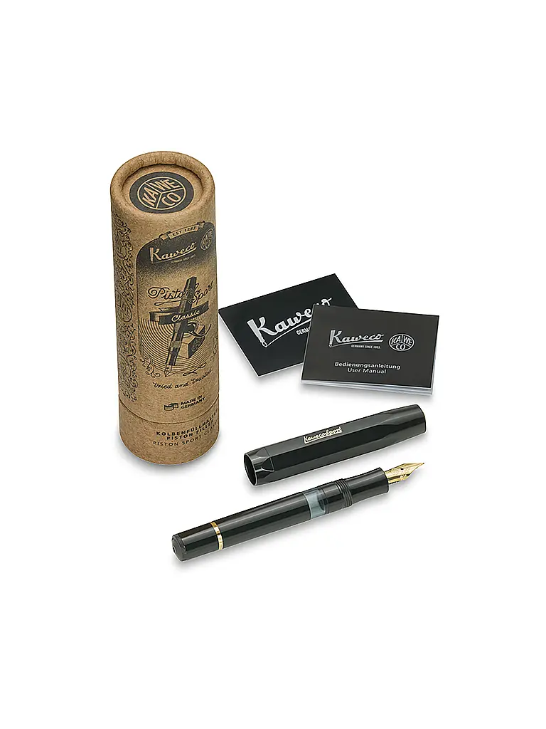 KAWECO | Penna stilografica PISTON SPORT CLASSIC Black Gold | 