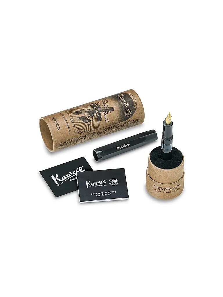 KAWECO | Penna stilografica PISTON SPORT CLASSIC Black Gold | 