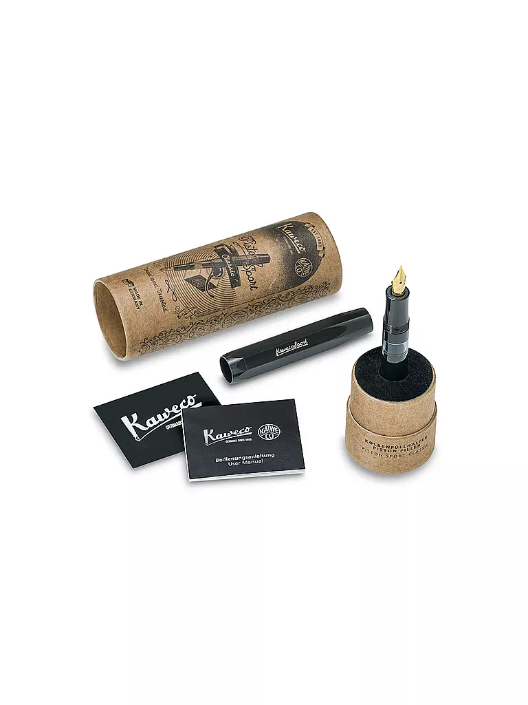 KAWECO | Penna stilografica Piston Sport Classic Nero/Oro F | 
