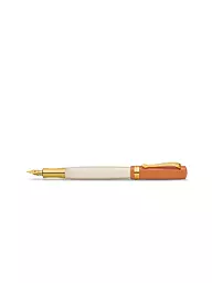 KAWECO | Penna stilografica Student 70's Soul Medium arancione bianco | Marrone