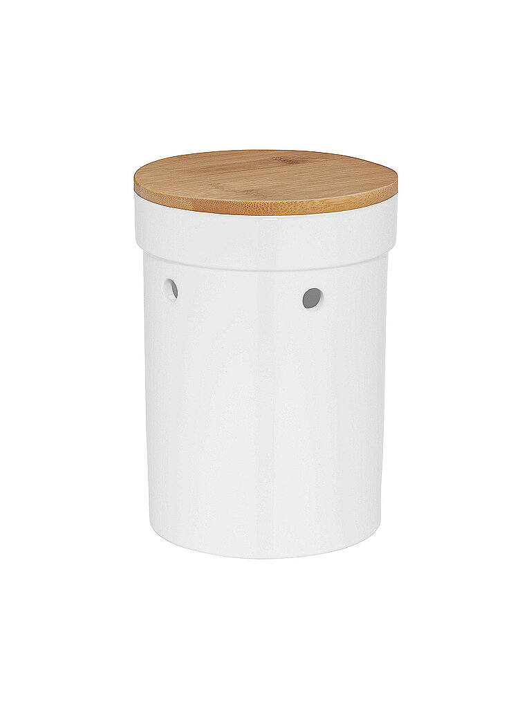 Contenitore per cipolle SALENA 15 cm in ceramica bianca bianco