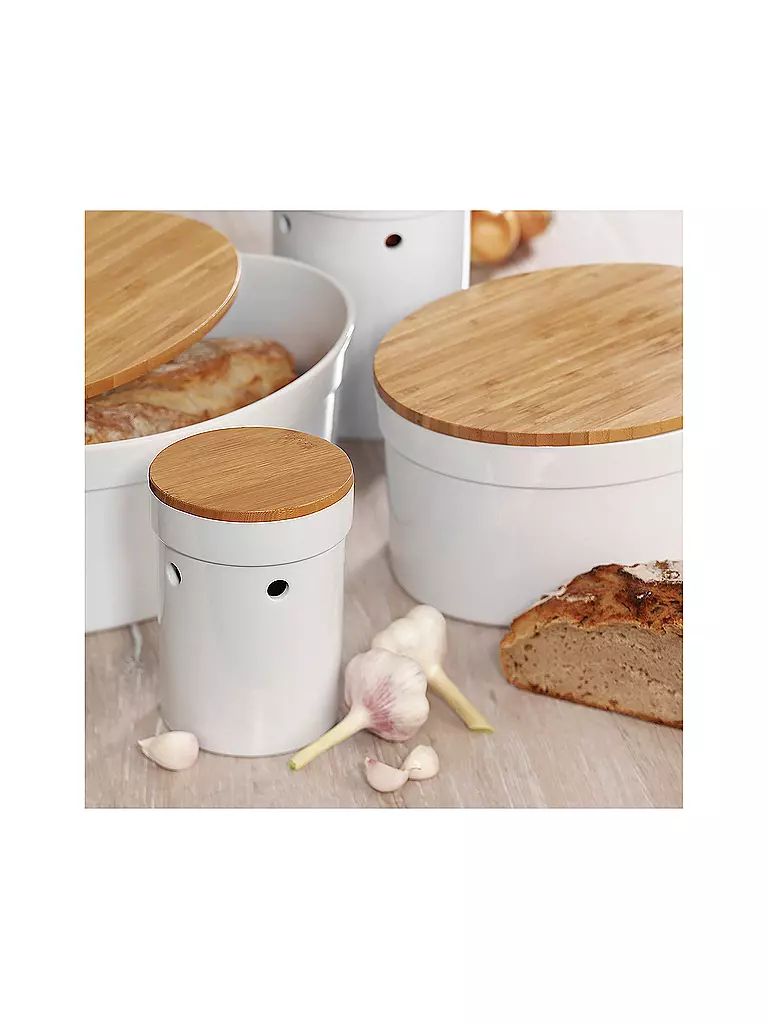 KELA | Barattolo CADY 1l Ceramica Bianco Bambù | Bianco