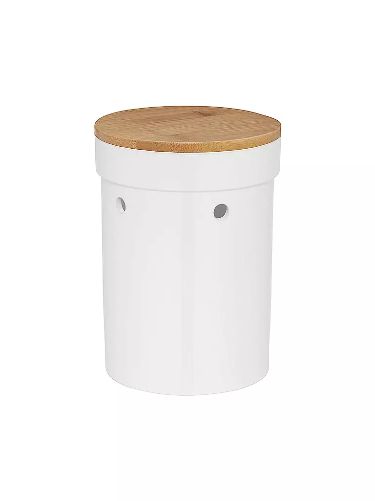 KELA | Contenitore per cipolle SALENA 15 cm in ceramica bianca | Bianco