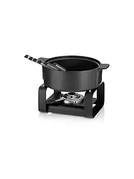 KELA | Set per fonduta di formaggio 9 pezzi ROMAN in ceramica nero | Nero