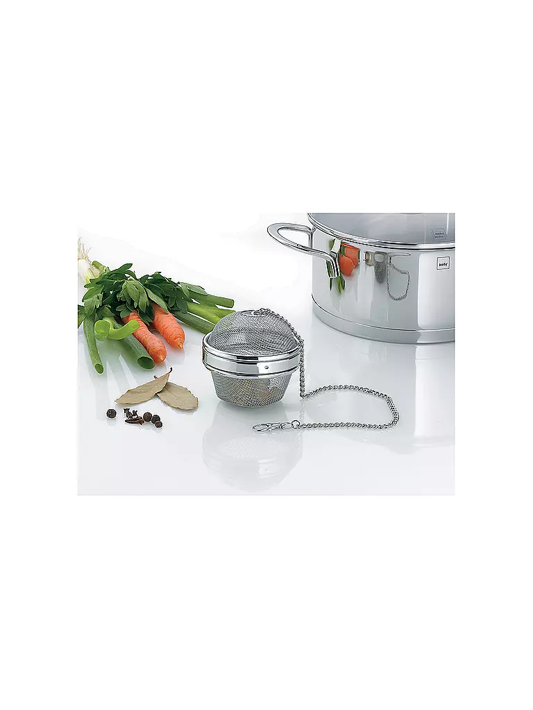 KELA | Sfera per tè/spezie AROM 9 cm | Argento