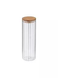 KELA | Vaso per alimenti DOROTHEA 1,5 l vetro / acero | Trasparente