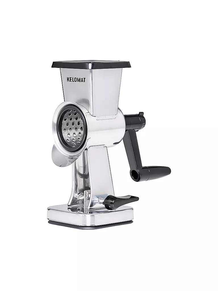 KELOMAT | Grattugia per noci e verdure in acciaio inox con 3 tamburi | Argento