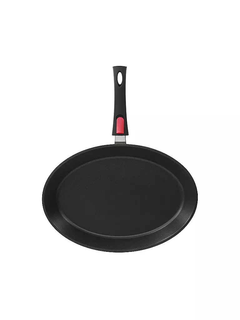 KELOMAT | Padella per pesce PROFI 39x27cm acciaio inox / antiaderente | Nero