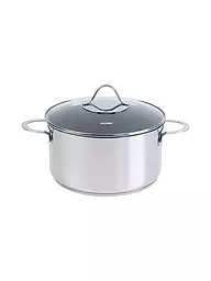 KELOMAT | Pentola per carne 24cm / 5,7l Perfekt Acciaio Inox Antiaderente | Argento