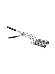 KELOMAT | Pinza per ciambelle a spacco, set da 2 pezzi | Argento