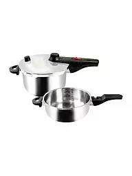 KELOMAT | Set pentola a pressione 22cm 4,5+3,0L | Argento