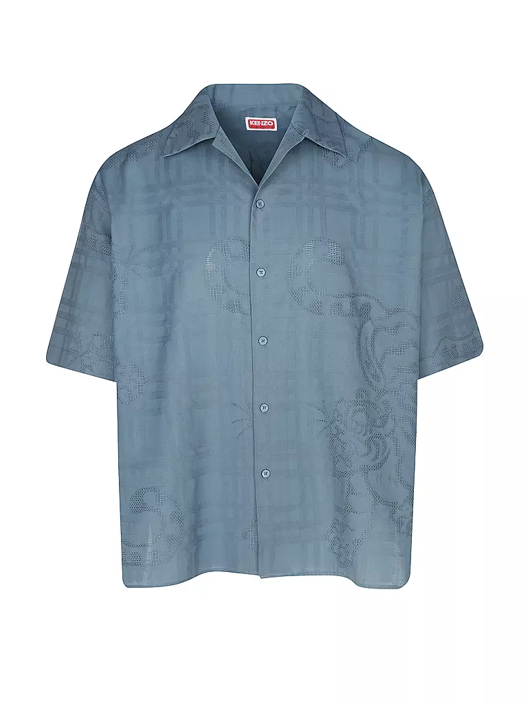 KENZO | Camicia BAMBOO TIGER HAWAIIAN | Blu chiaro