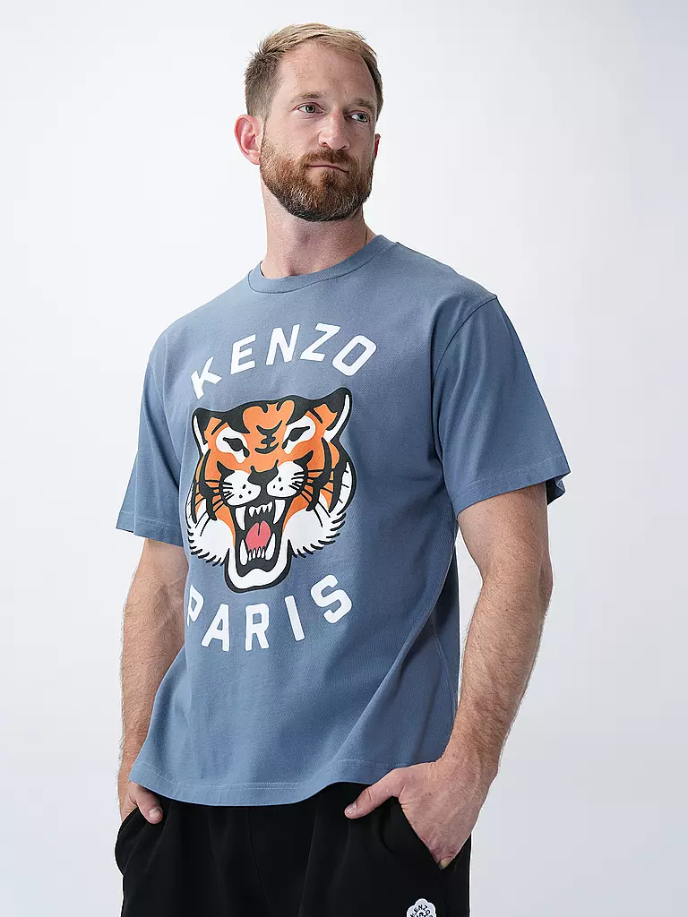 KENZO | T-shirt LUCKY TIGER | Blu chiaro