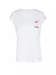KEY LARGO | T-shirt FLAMINGO | Bianco