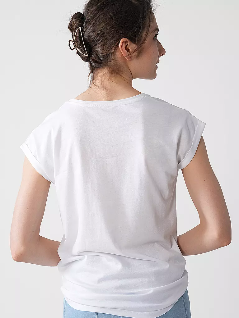 KEY LARGO | T-shirt FLAMINGO | Bianco