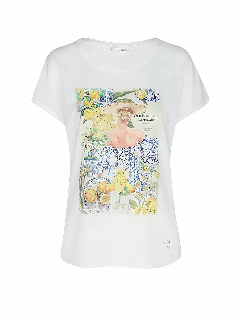 KEY LARGO | T-Shirt SQUEEZE | Bianco