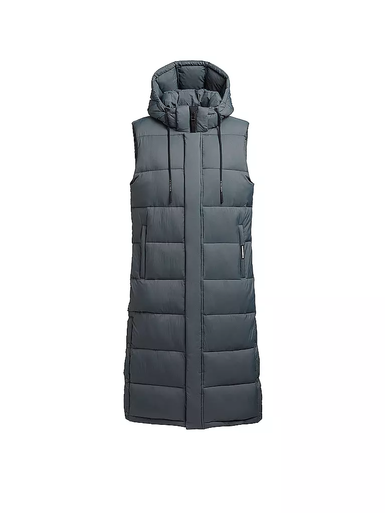 KHUJO | Steppgilet THE MAGNETA MATT | Grigio