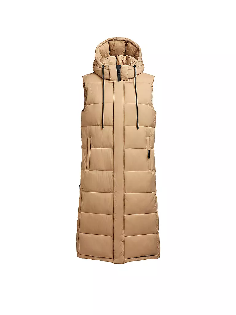 KHUJO | Steppgilet THE MAGNETA MATT | Cammello