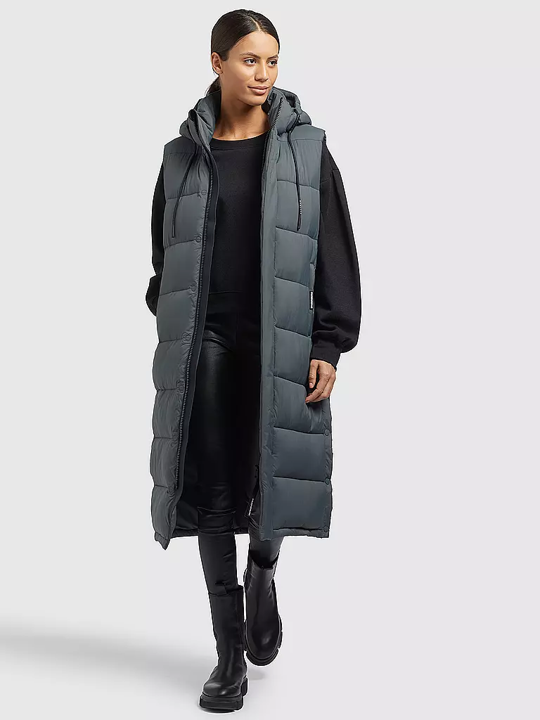 KHUJO | Steppgilet THE MAGNETA MATT | Grigio