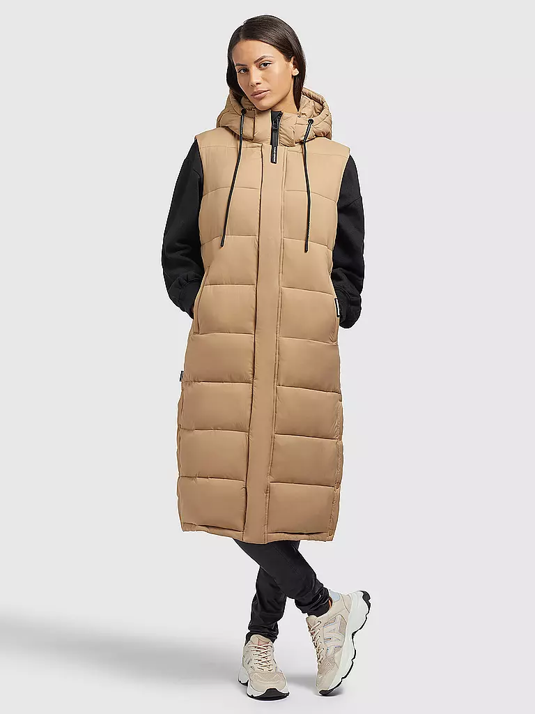 KHUJO | Steppgilet THE MAGNETA MATT | Cammello