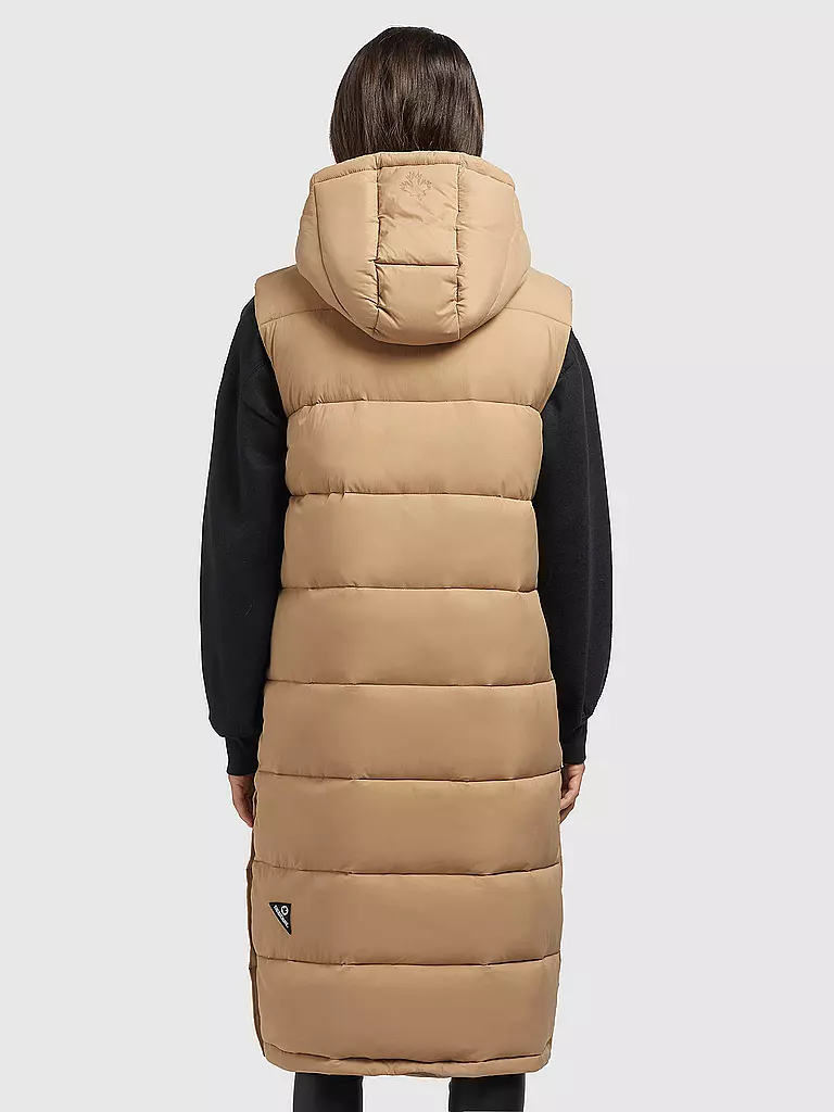 KHUJO | Steppgilet THE MAGNETA MATT | Cammello