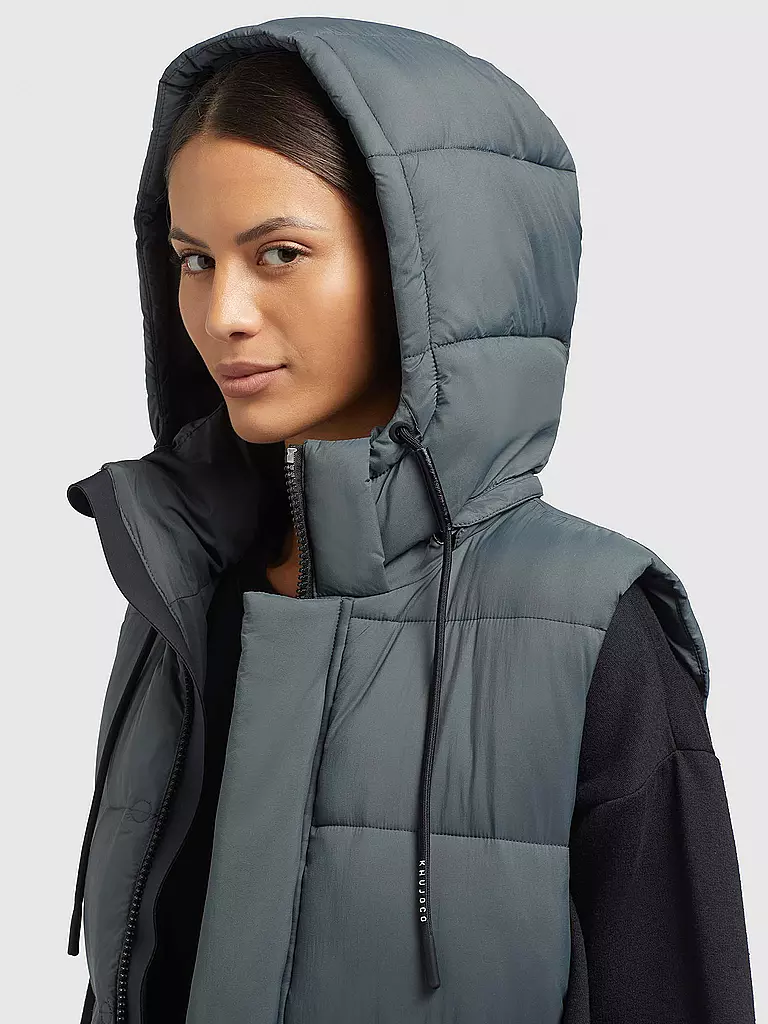KHUJO | Steppgilet THE MAGNETA MATT | Grigio