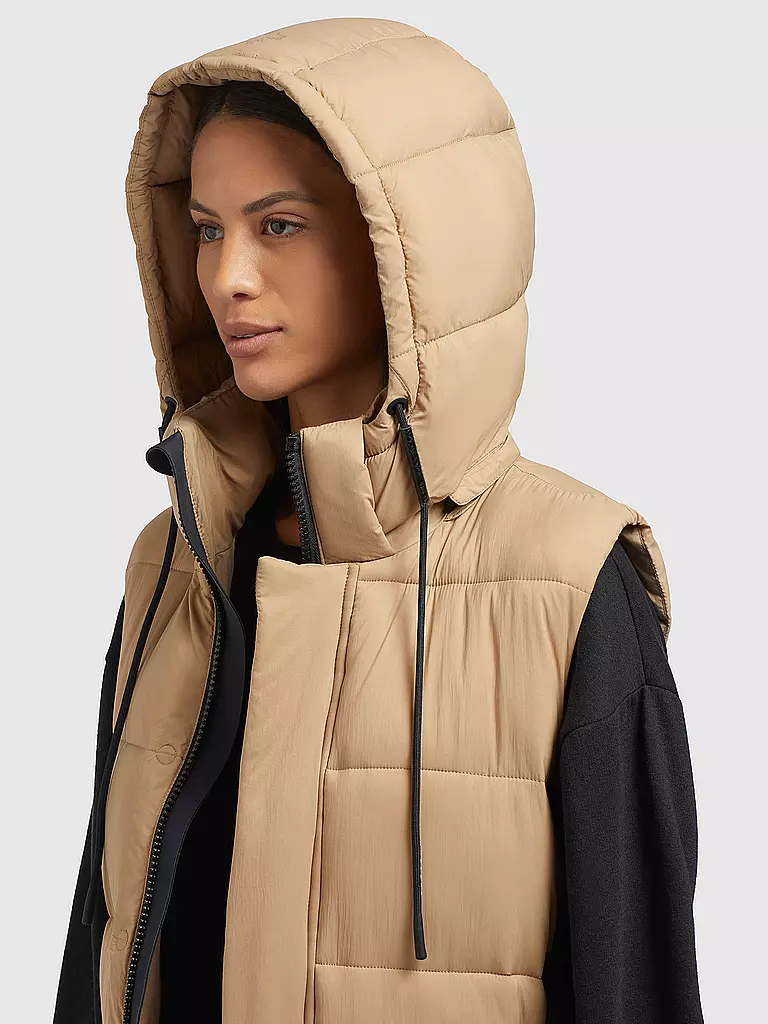 KHUJO | Steppgilet THE MAGNETA MATT | Cammello