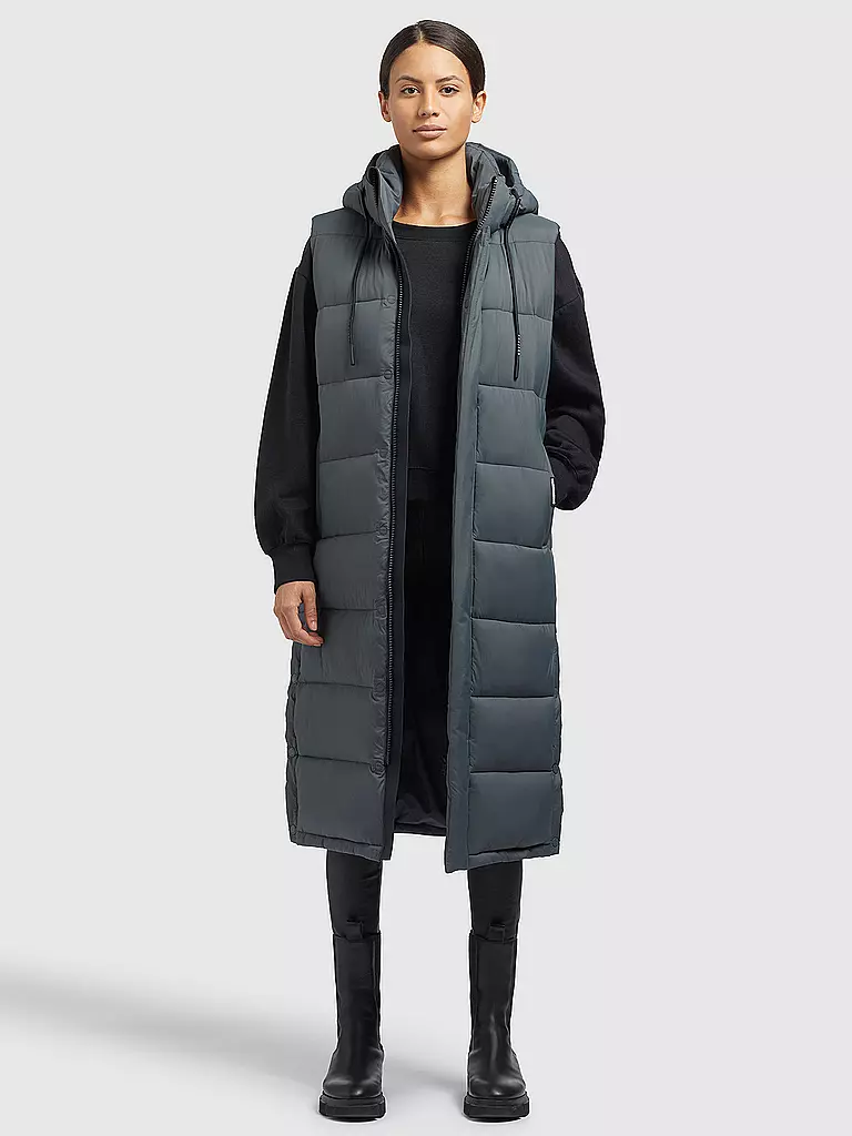 KHUJO | Steppgilet THE MAGNETA MATT | Grigio