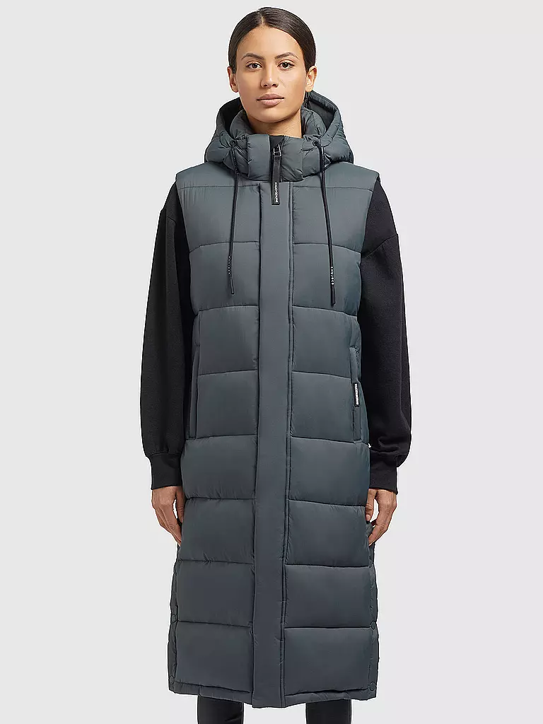 KHUJO | Steppgilet THE MAGNETA MATT | Grigio