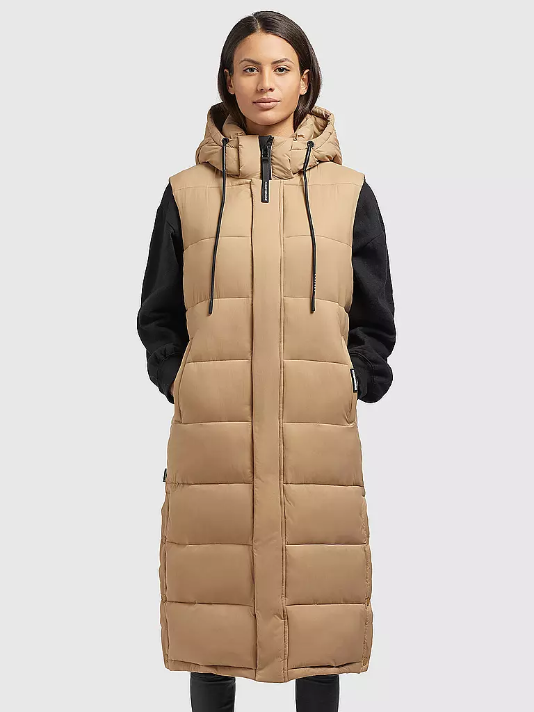 KHUJO | Steppgilet THE MAGNETA MATT | Cammello