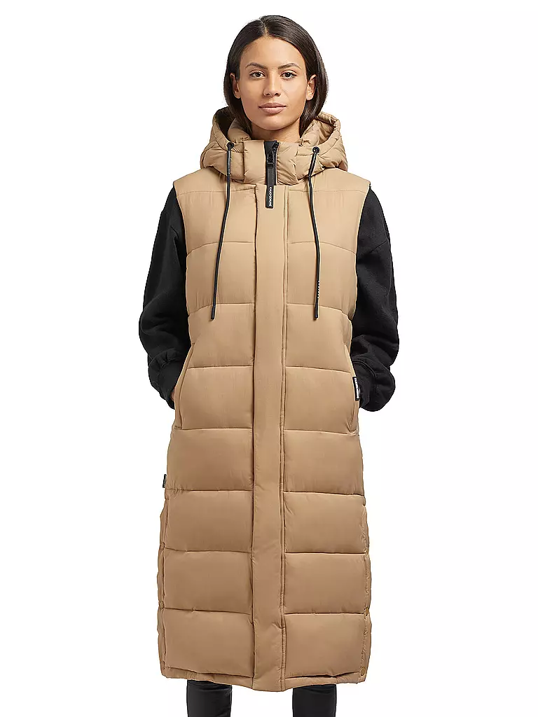 KHUJO | Steppgilet THE MAGNETA MATT | Cammello