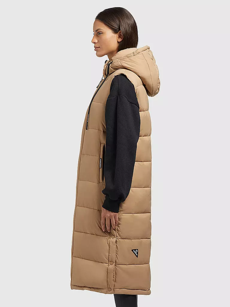 KHUJO | Steppgilet THE MAGNETA MATT | Cammello