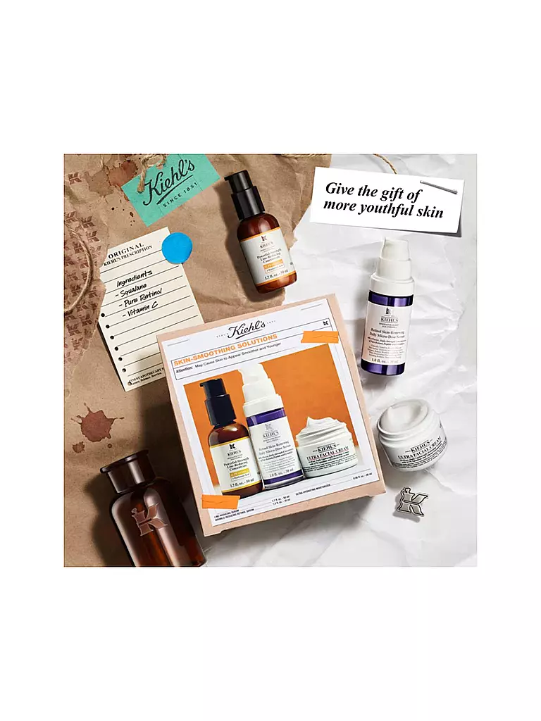 KIEHL'S | Cofanetto regalo - Set Soluzioni Leviganti per la Pelle 50ml / 30ml / 28ml | 