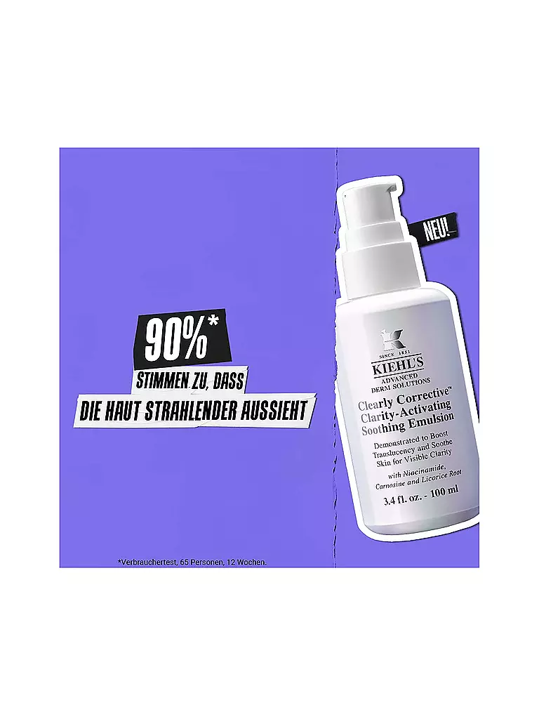 KIEHL'S | Crema viso - Emulsione lenitiva attivante la chiarezza Clearly Corrective 100 ml | 