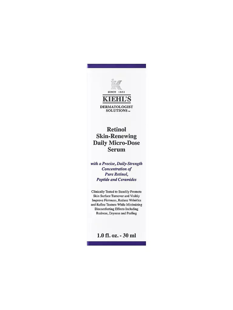 KIEHL'S | Crema viso - Trattamento quotidiano micro-dose rinnovatore della pelle al retinolo 30ml | Senza colore